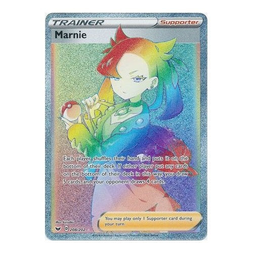 rainbow marnie pokemon card value Cynthia's Ambition - 178/172 Brilliant Stars - Secret Rare favorite character Sword & Shield (Base) 208/202