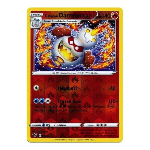 Darkness Ablaze 028/189 Galarian Darmanitan (Reverse Holo) | Magic Madhouse