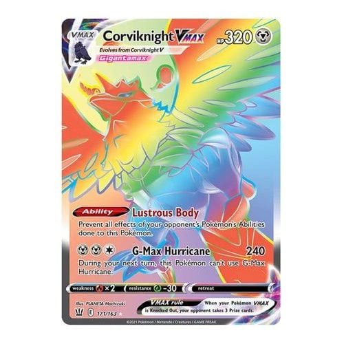 corviknight vmax pokemon card misprint : r/PokemonTCG [1MM] G Battle Styles 171/163 Corviknight VMAX