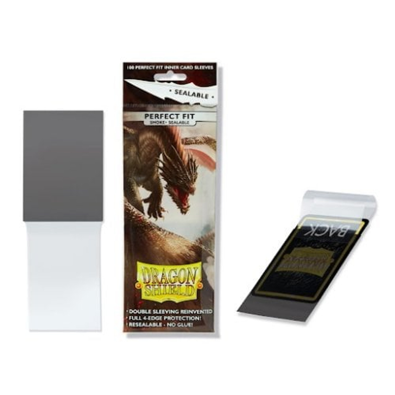 Dragon Shield Perfect Fit Smoke Inner Sleeves Standard Size 100 Pack –  Baseball Cards & Memorabilia