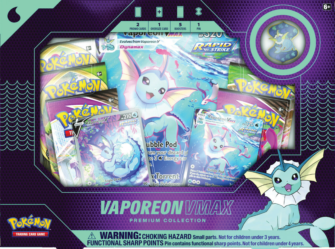 Vaporeon VMAX Premium Collection | Magic Madhouse