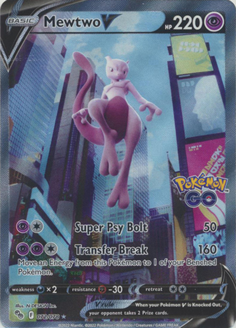 Pokémon Go Tcg - Mewtwo V - 030/078 - Nintendo