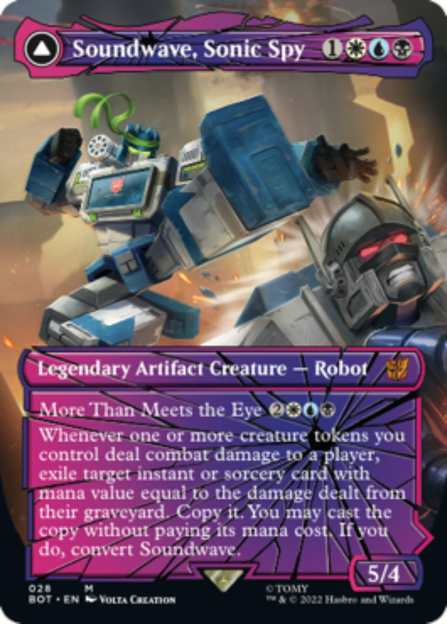 MTG   Steoundwave, Sonic Spy  シャッタード・グラス Soundwave, Sonic Spy // Soundwave, Superior Captain (Shattered