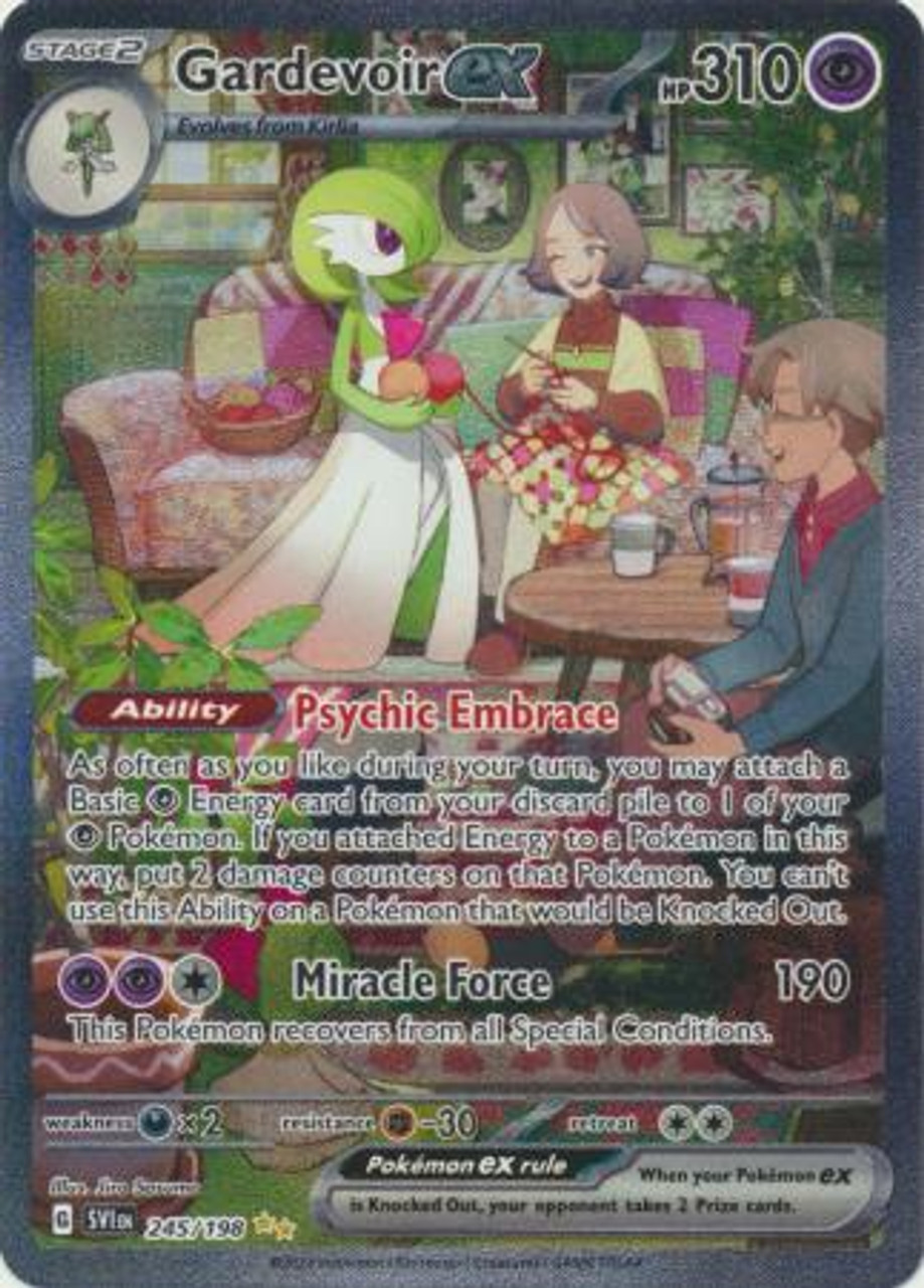 Pokemon Gardevoir EX Ultra Rare 228/198 NM Scarlet And Violet for