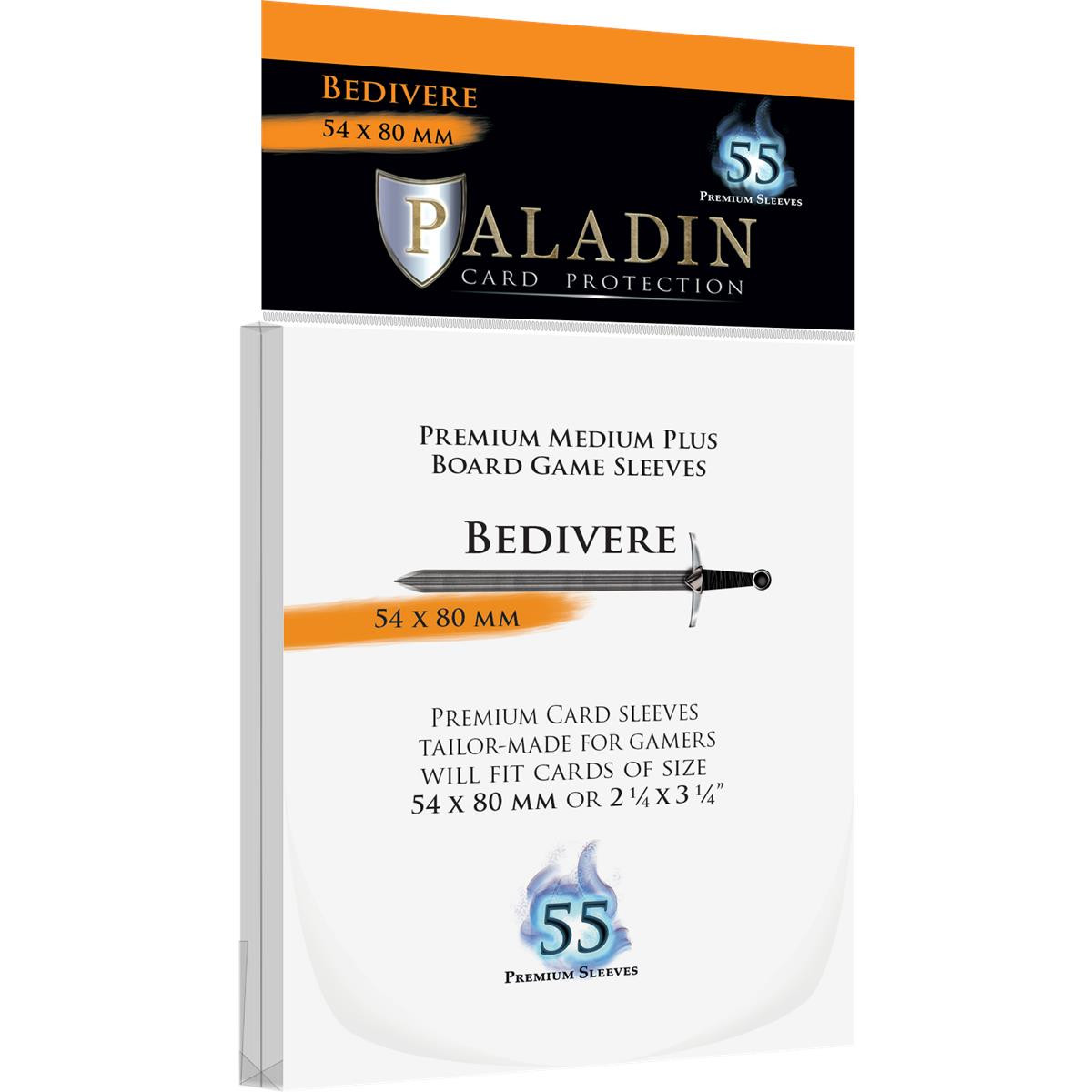Paladin Card Sleeves: Bedivere 54mm x 80mm (55x) — Bundle of 10 — Supplier catalogue image