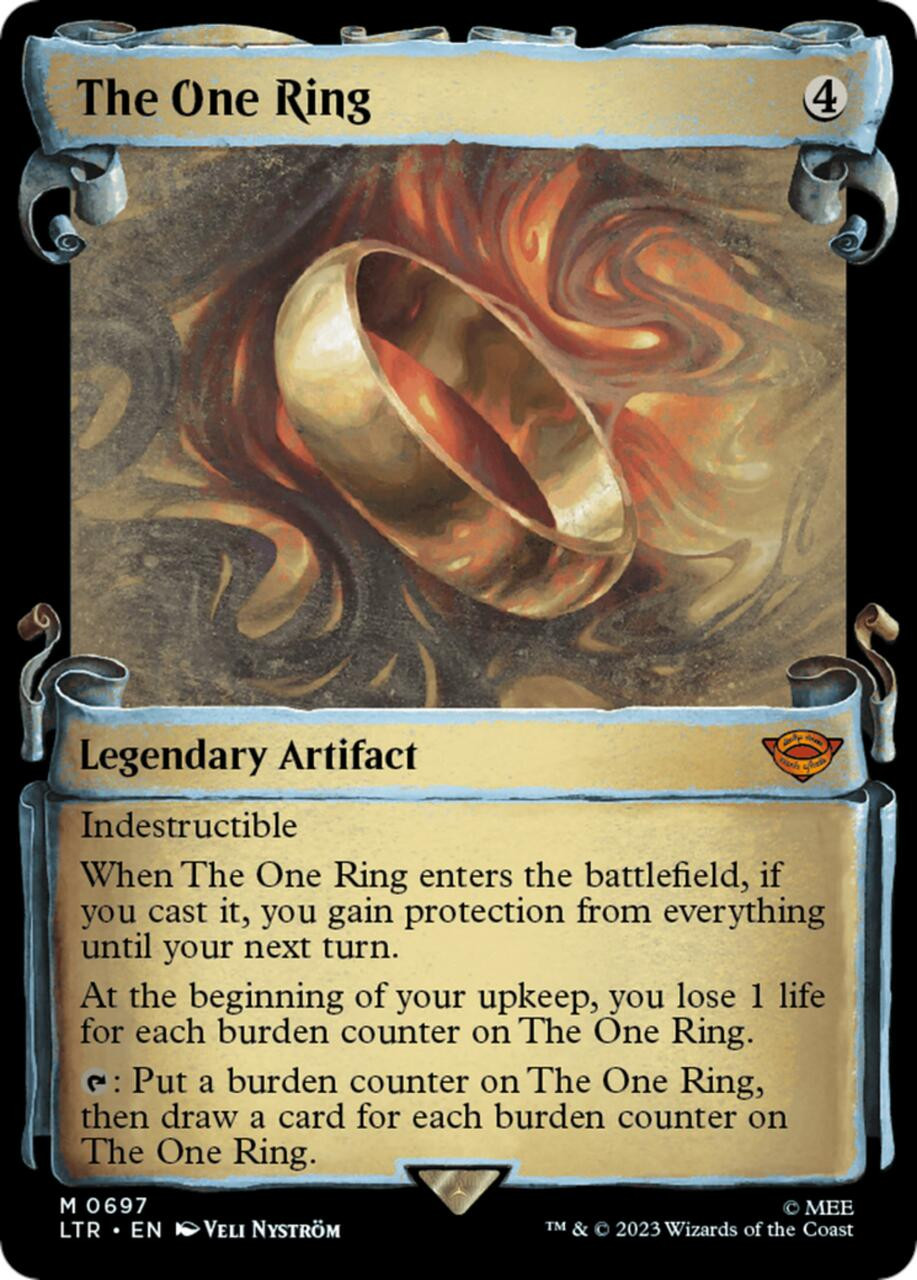 The One Ring (Showcase Scroll) (Silver Foil) | Magic:The Gathering