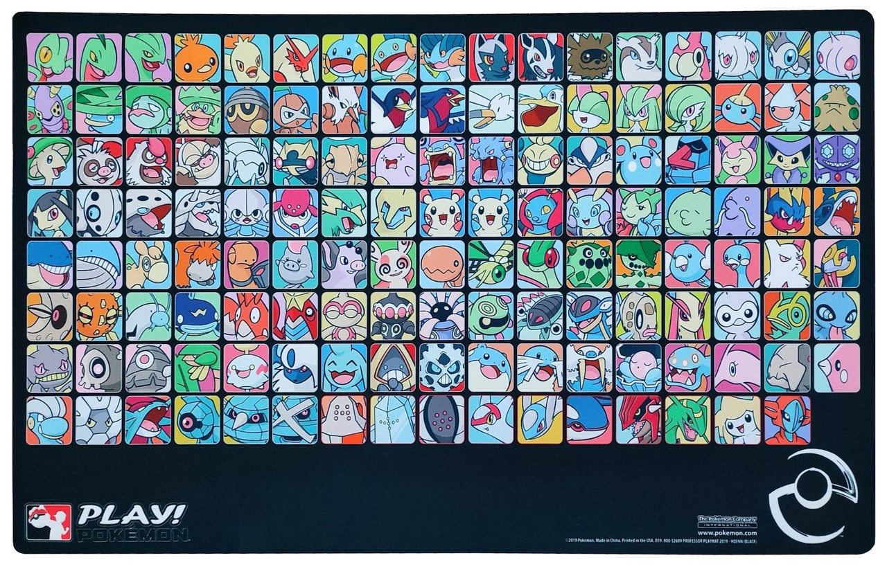 professor program gen3 プレイマット Professor Program Hoenn Region Gen 3 Black Playmat | Magic Madhouse