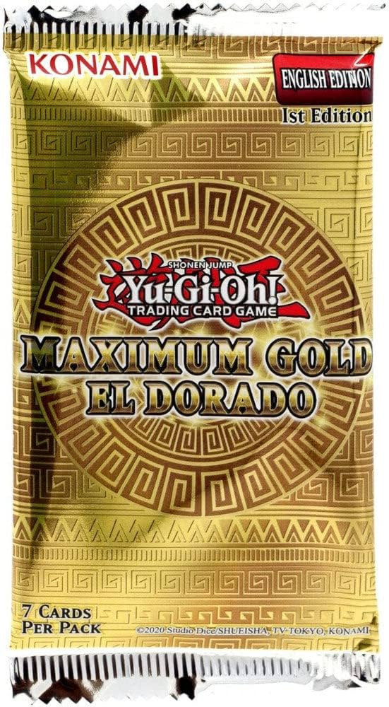maximum gold booster box Yu-gi-oh! TCG El Dorado Pack Golden outlines and borders cleanly accentuate and enhance the art you love and add texture to the cards YuGiOh TCG Maximum Gold MINI