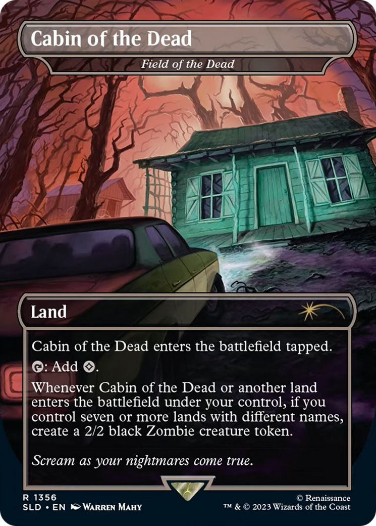 死者の原野/Field of the Dead Foil SecretLair Field of the Dead [Cabin of the Dead] (Foil) (Secret Lair - Evil