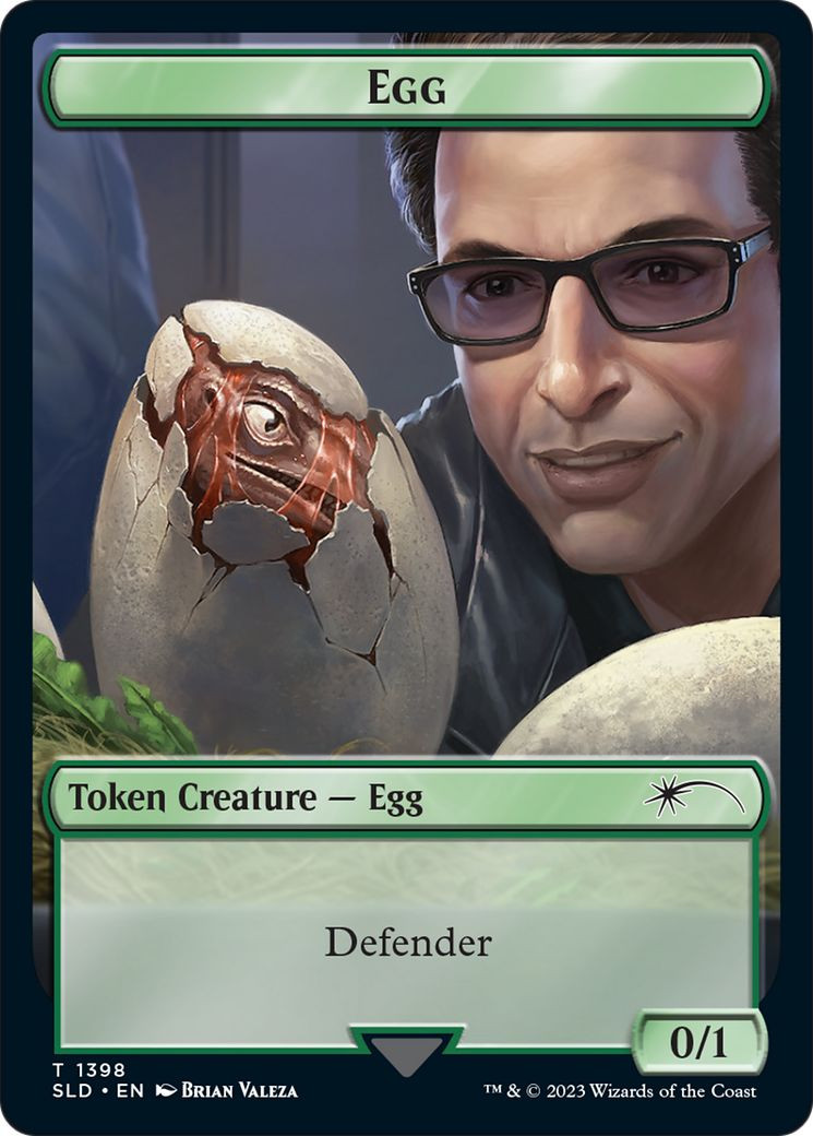 Egg Token (Foil) (Secret Lair - Jurassic World: Dr. Ian Malcolm