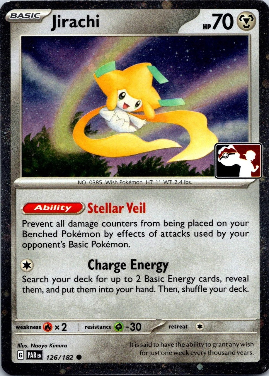 SV Paradox Rift 126/182 Jirachi (Prize Pack League Promo Cosmo