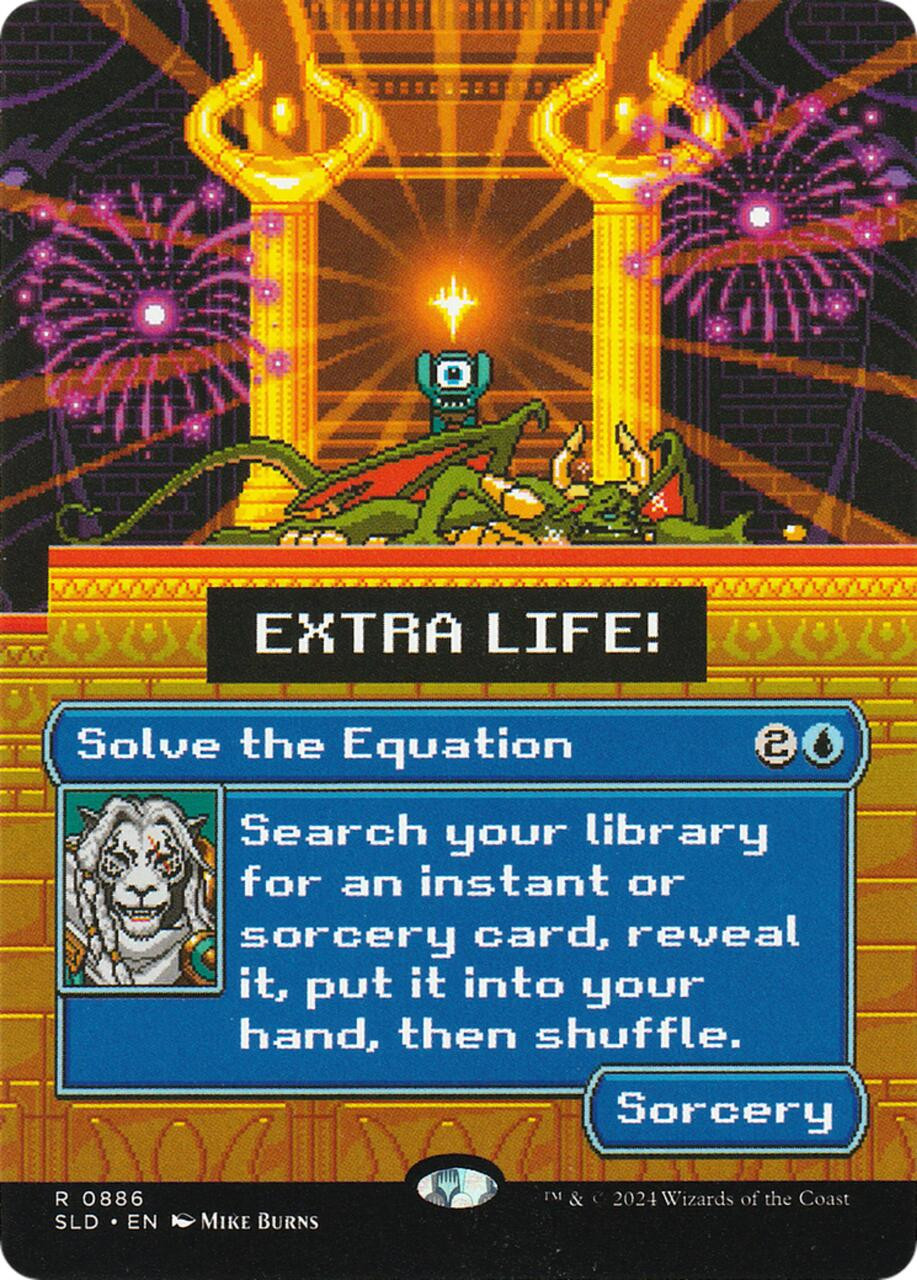 Solve the Equation (Borderless Foil) (Secret Lair - Extra Life