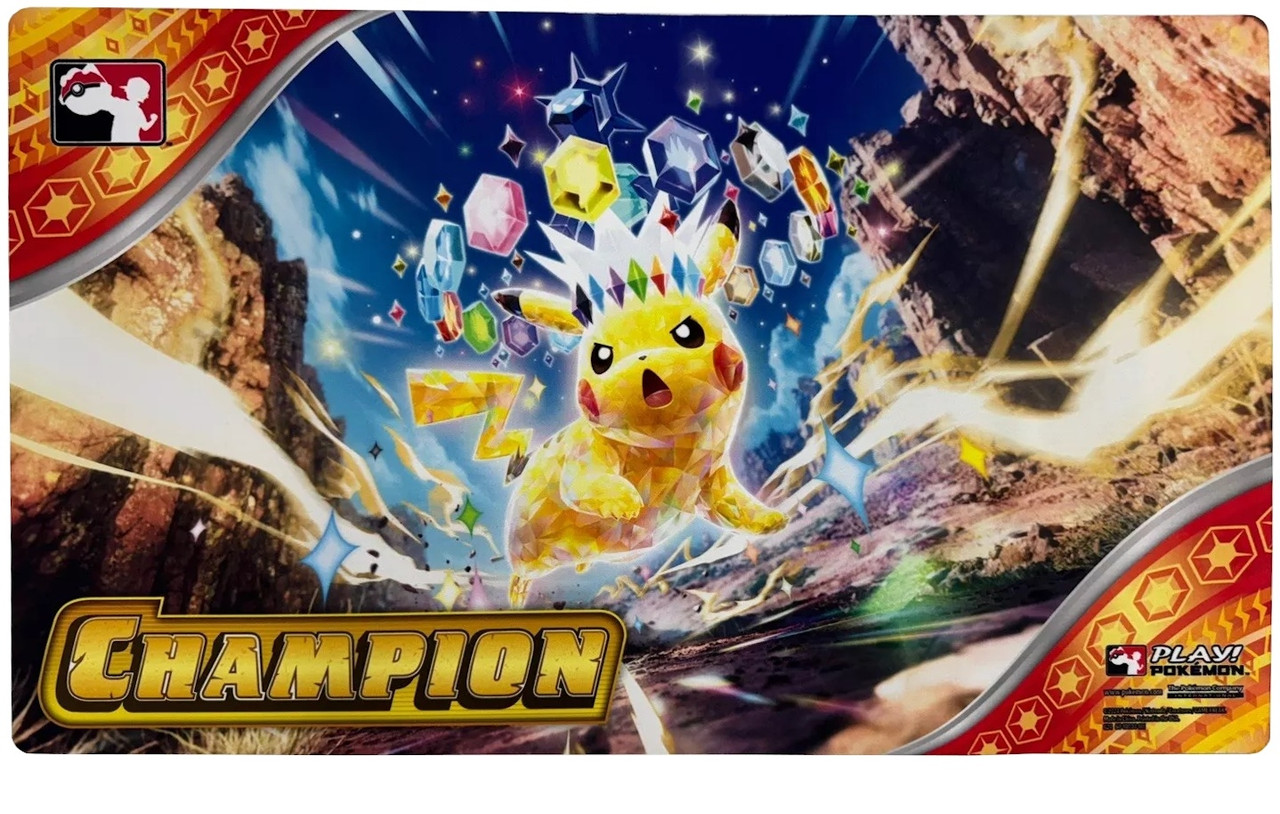 League Cup Play! Pokemon Playmat Pikachu (CHAMPION) Magic Madhouse