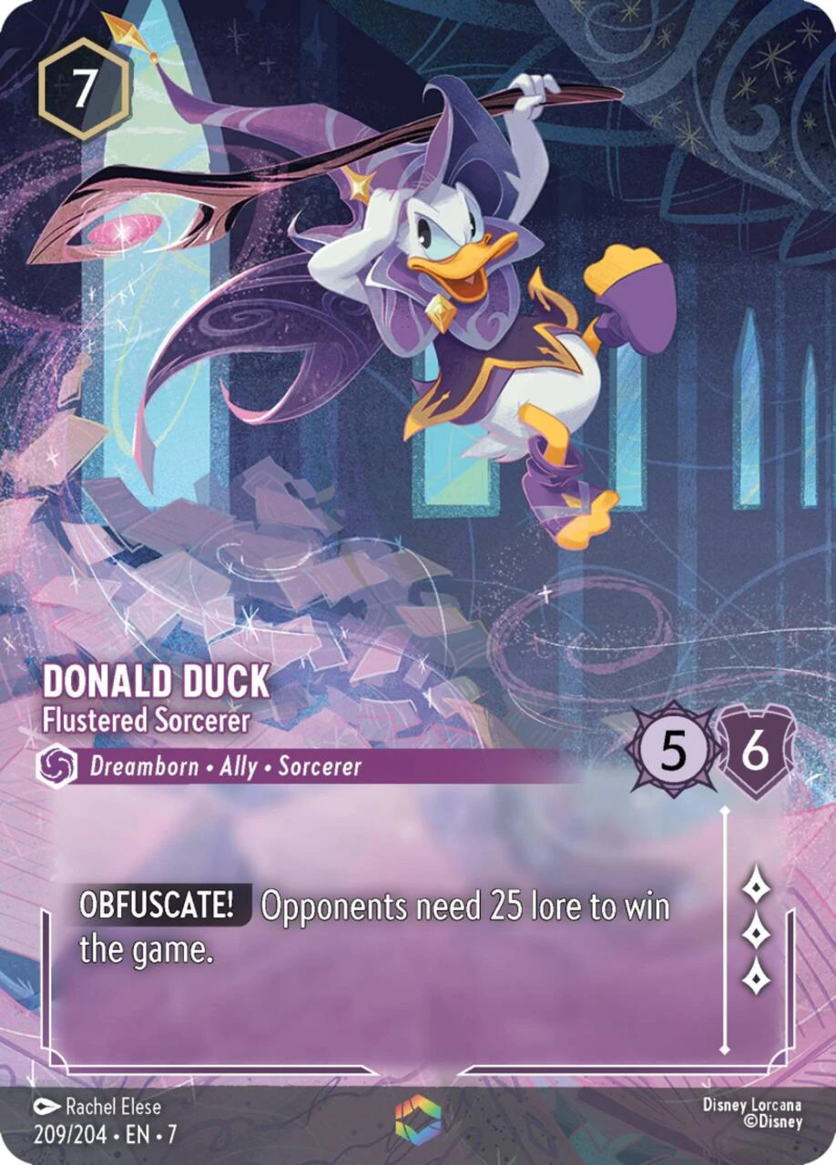 donald duck lorcana cards Disney Lorcana: Azurite Sea Playmat GuuBuu Hobby variation to centering Donald Duck - Boisterous Fowl