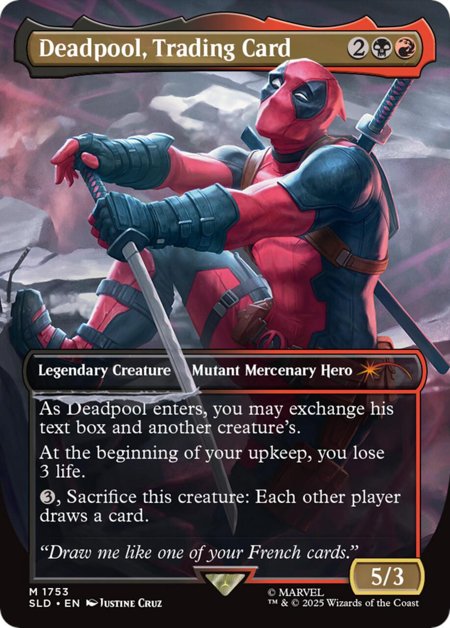 Deadpool, Trading Card (Foil) (Secret Lair - Marvel's Deadpool