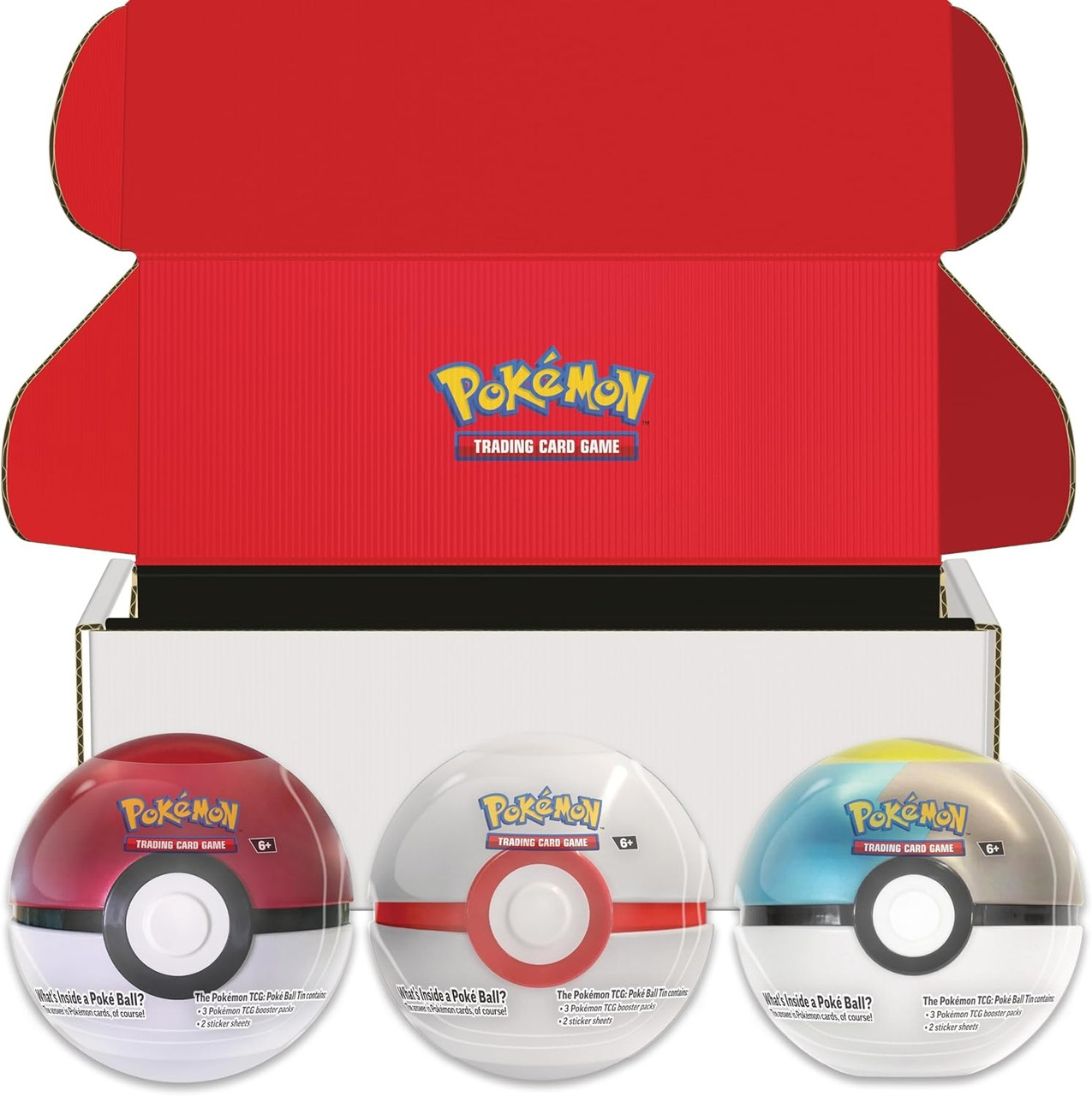 Pokemon Ball Tin Set of 3 In Display Box (Poke Ball, Premier Ball