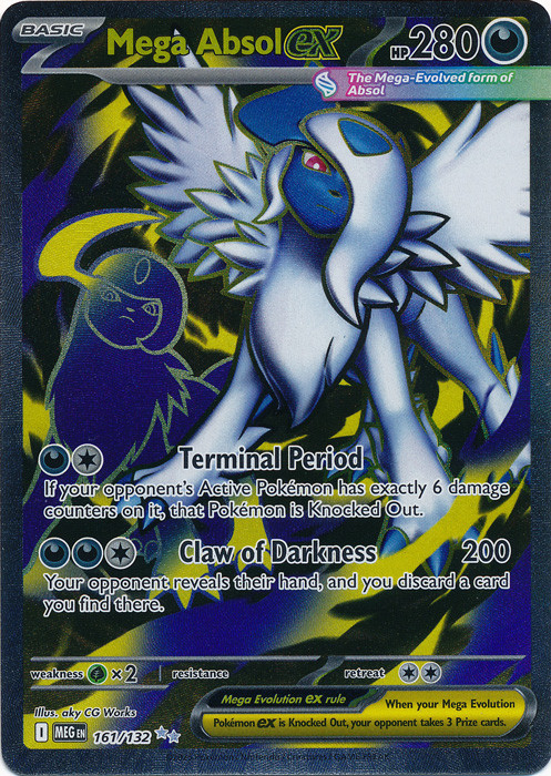 Mega Evolution 161/132 Mega Absol ex (Full Art) | Magic Madhouse