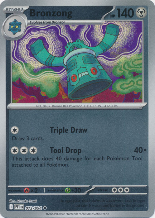 ME Phantasmal Flames 072/094 Bronzong (Reverse Holo) | Magic Madhouse