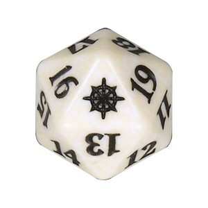 Magic Ixalan Spindown Dice - White