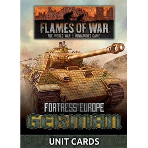 Flames of War - Germans - Fortress Europe - German Unit Cards