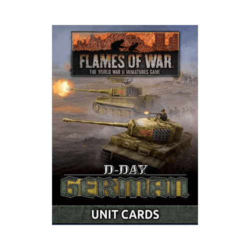 Flames of War - D-Day - German Unit Cards