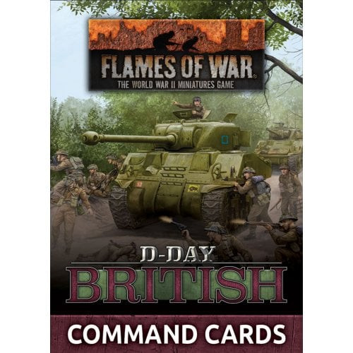 Flames of War - D-Day - British Command Cards