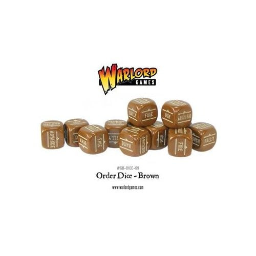 Bolt Action: Orders Dice - Brown (12)