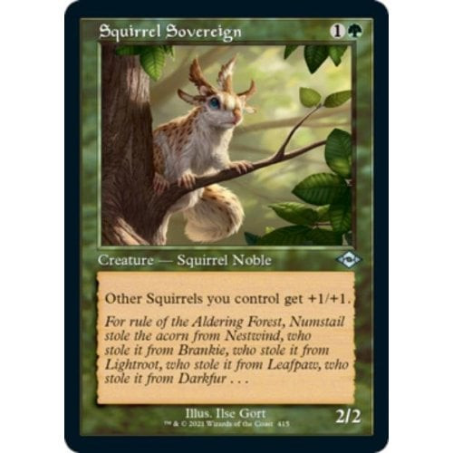 Squirrel Sovereign (Retro Frame)