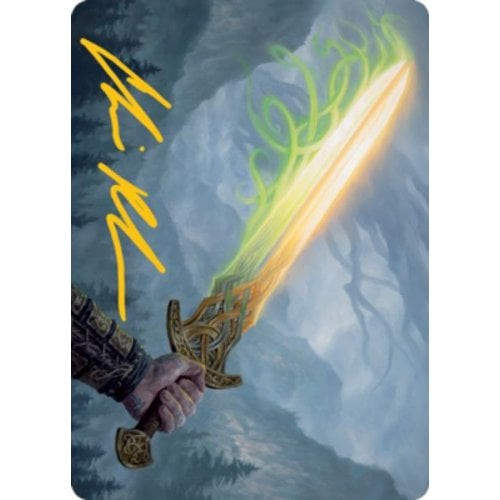 Modern Horizons 2 Art Card: Sword of Hearth and Home (Gold Signature)