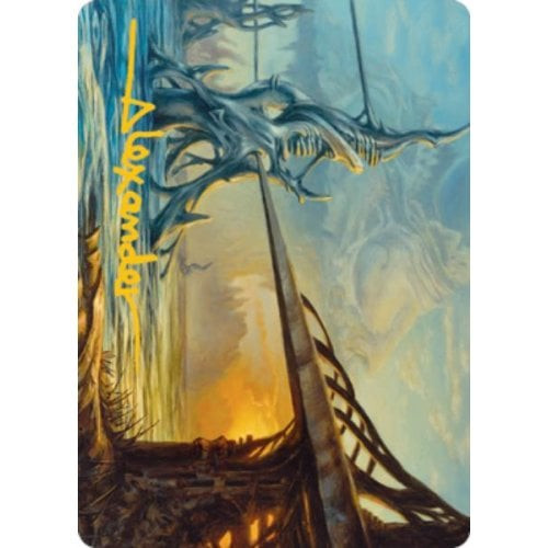 Modern Horizons 2 Art Card: Razortide Bridge (Gold Signature)