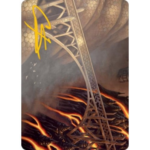 Modern Horizons 2 Art Card: Rustvale Bridge (Gold Signature)