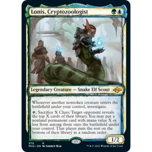 Lonis, Cryptozoologist (Showcase Sketch Frame) (foil) | Modern Horizons 2