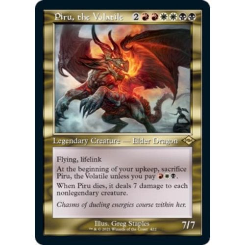 Piru, the Volatile (Retro Frame) (foil)