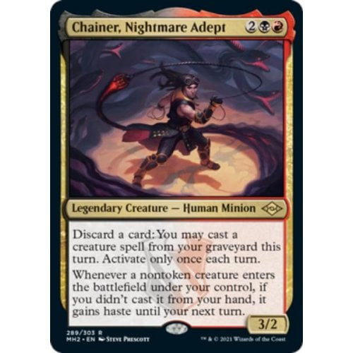 Chainer, Nightmare Adept (Etched foil) | Modern Horizons 2