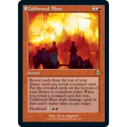 Calibrated Blast (Retro Frame) (Etched foil) | Modern Horizons 2