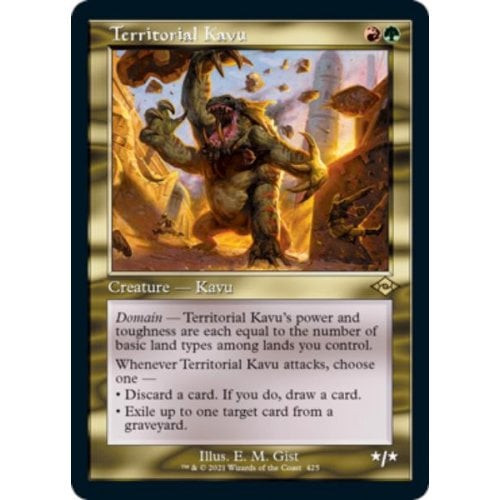 Territorial Kavu (Retro Frame) (Etched foil)