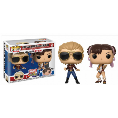 POP! Games - Marvel Vs. Capcom: Captain Marvel vs Chun-Li 2-Pack