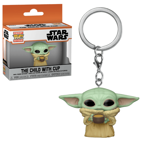 Pocket POP! Keychain: The Mandalorian - The Child with Cup