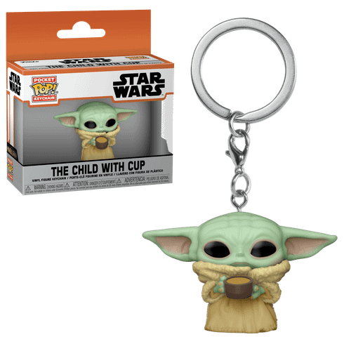 Pocket POP! Keychain: The Mandalorian - The Child with Cup
