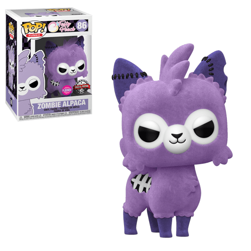 POP! Funko #86 Tasty Peach - Zombie Alpaca (Flocked) (Magic Madhouse Exclusive)