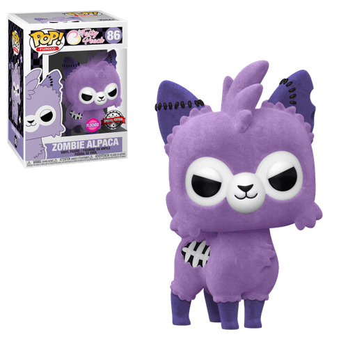 POP! Funko #86 Tasty Peach - Zombie Alpaca (Flocked) (Magic Madhouse Exclusive)