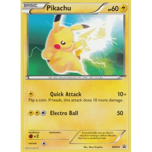 Black & White Promo BW054 Pikachu