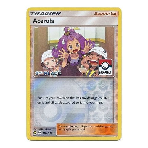 SM Burning Shadows 112a/147 Acerola (League Promo 2nd Place)