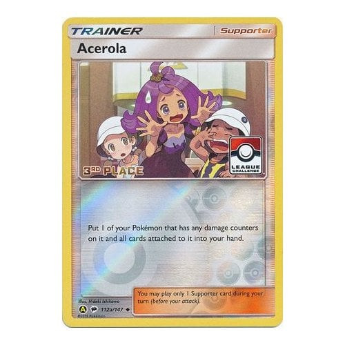 SM Burning Shadows 112a/147 Acerola (League Promo 3rd Place)