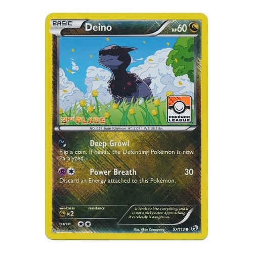 Legendary Treasures 97/113 Deino (League Promo 3rd Place)