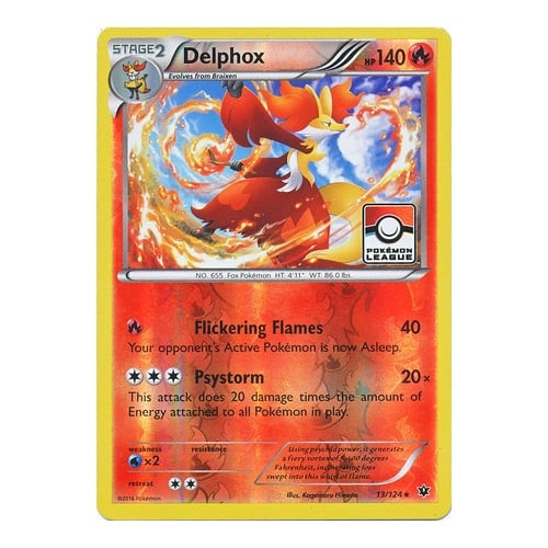 XY Fates Collide 13/124 Delphox (League Promo)