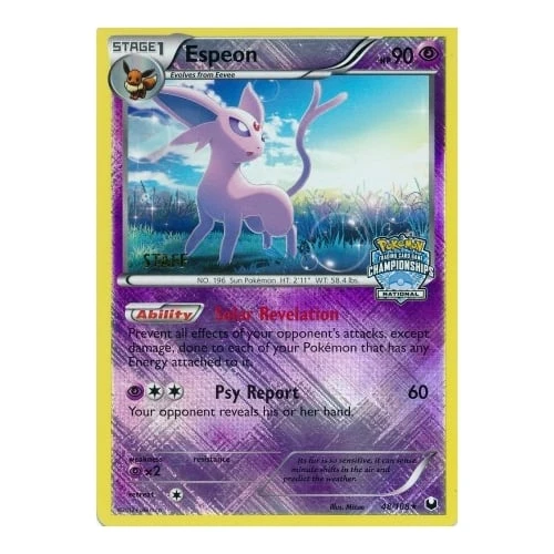 Dark Explorers 48/108 Espeon (National League Promo STAFF)