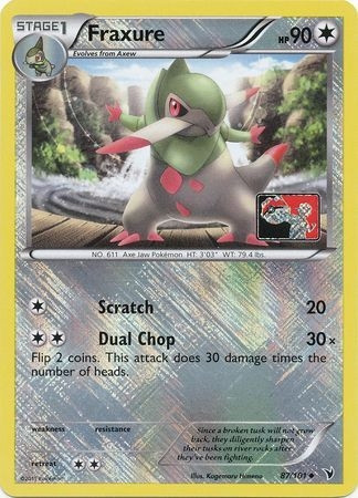 Noble Victories 87/101 Fraxure (League Promo)