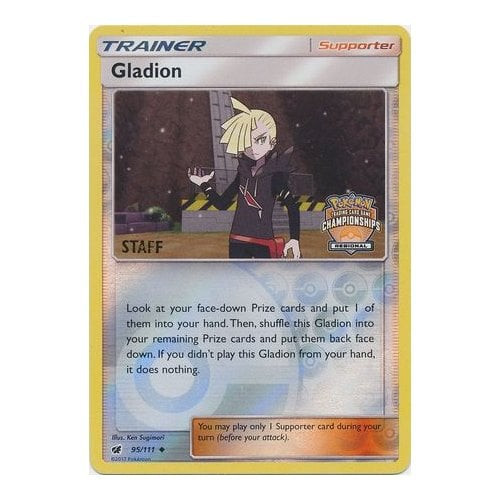 SM Crimson Invasion 095/111 Gladion (Regional League Promo STAFF)