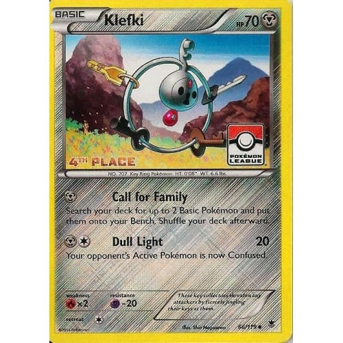 XY Phantom Forces 066/119 Klefki (League Promo 4th Place)